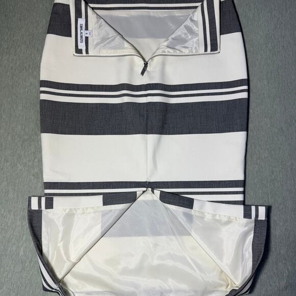 Elizabeth and James Aisling Striped Pencil Skirt - Picture 4 of 6